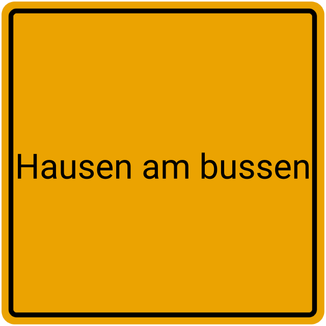 Meldebestätigung Hausen am Bussen